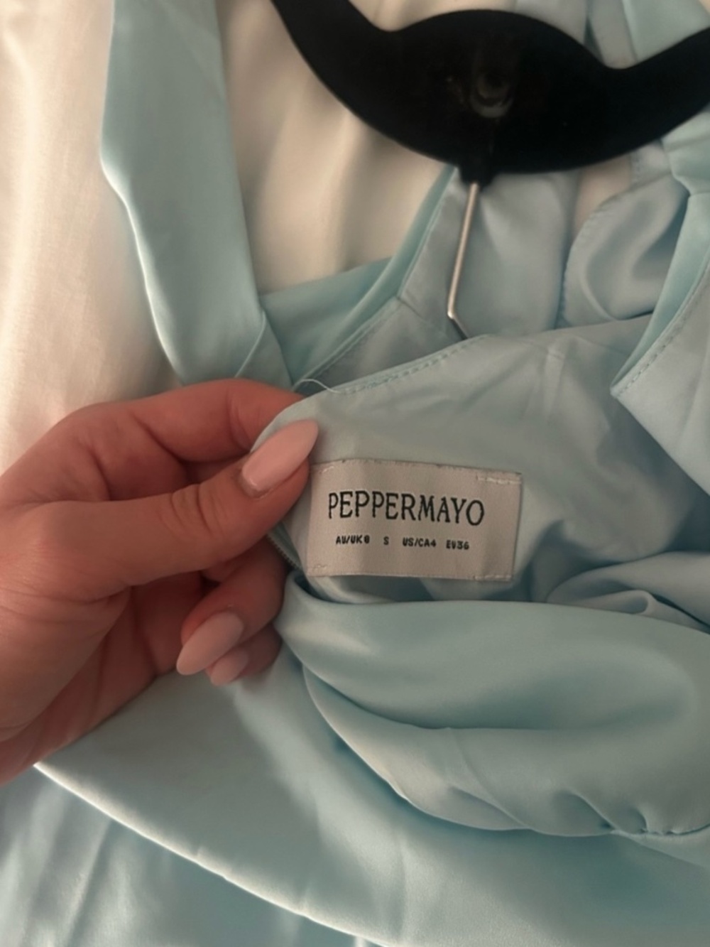 Peppermayo Desi Halterneck Maxi Dress - Size 4 - Mint - Picture 5 of 5